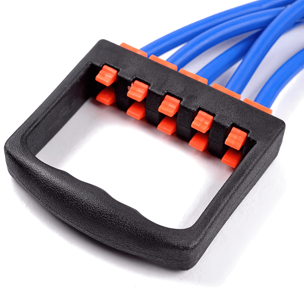 Expander with 5 Resistance Tube Bands for Training - SF3427 handle close-up