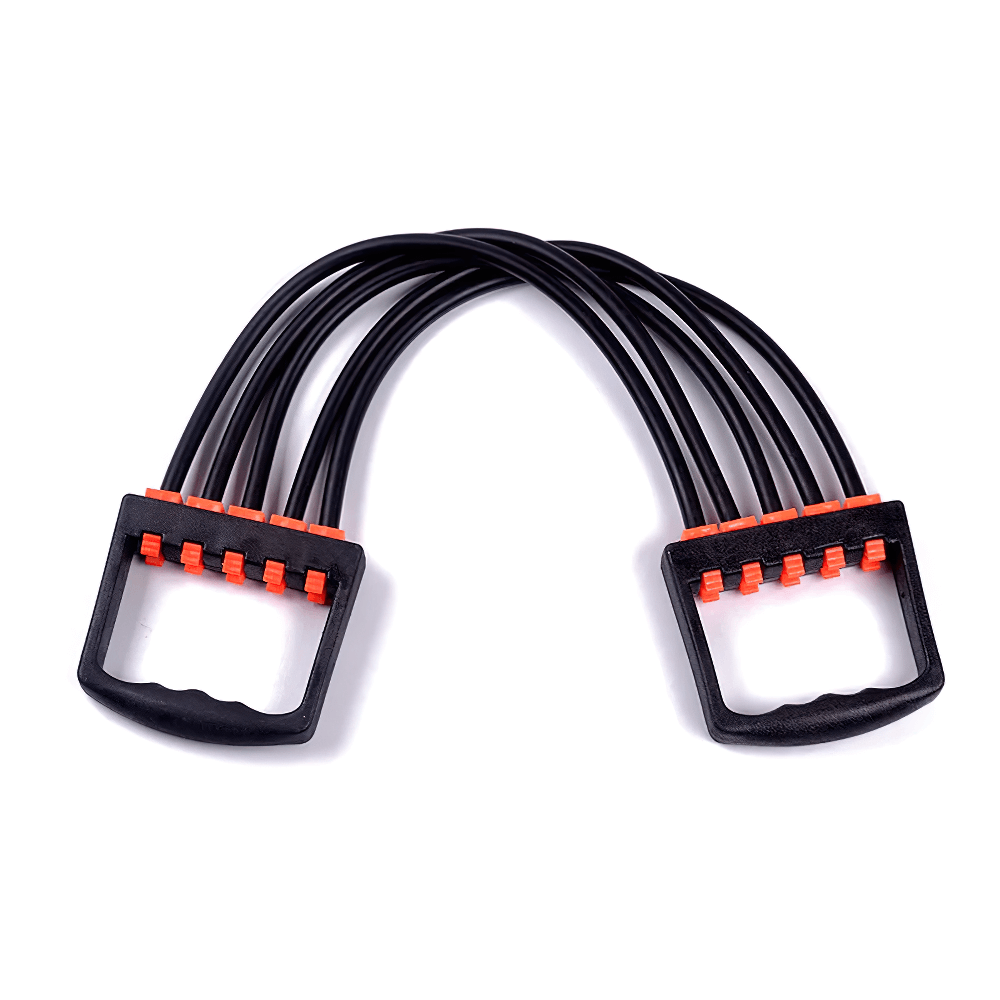 Expander with 5 Resistance Tube Bands for Training - SF3427, ideal for home workouts, muscle toning, and flexibility enhancement.