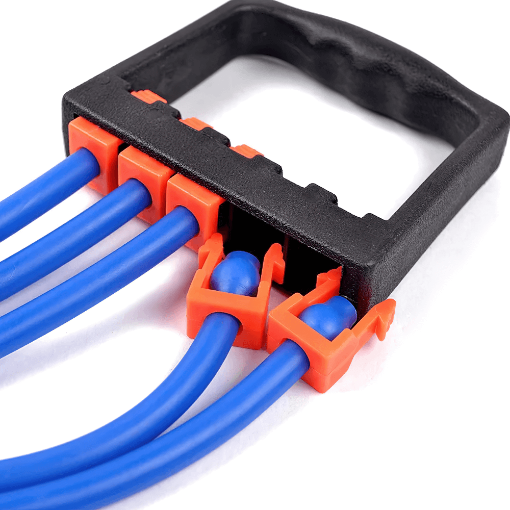 Expander with 5 Resistance Tube Bands for Training - SF3427 showcasing detachable blue bands for strength exercises.