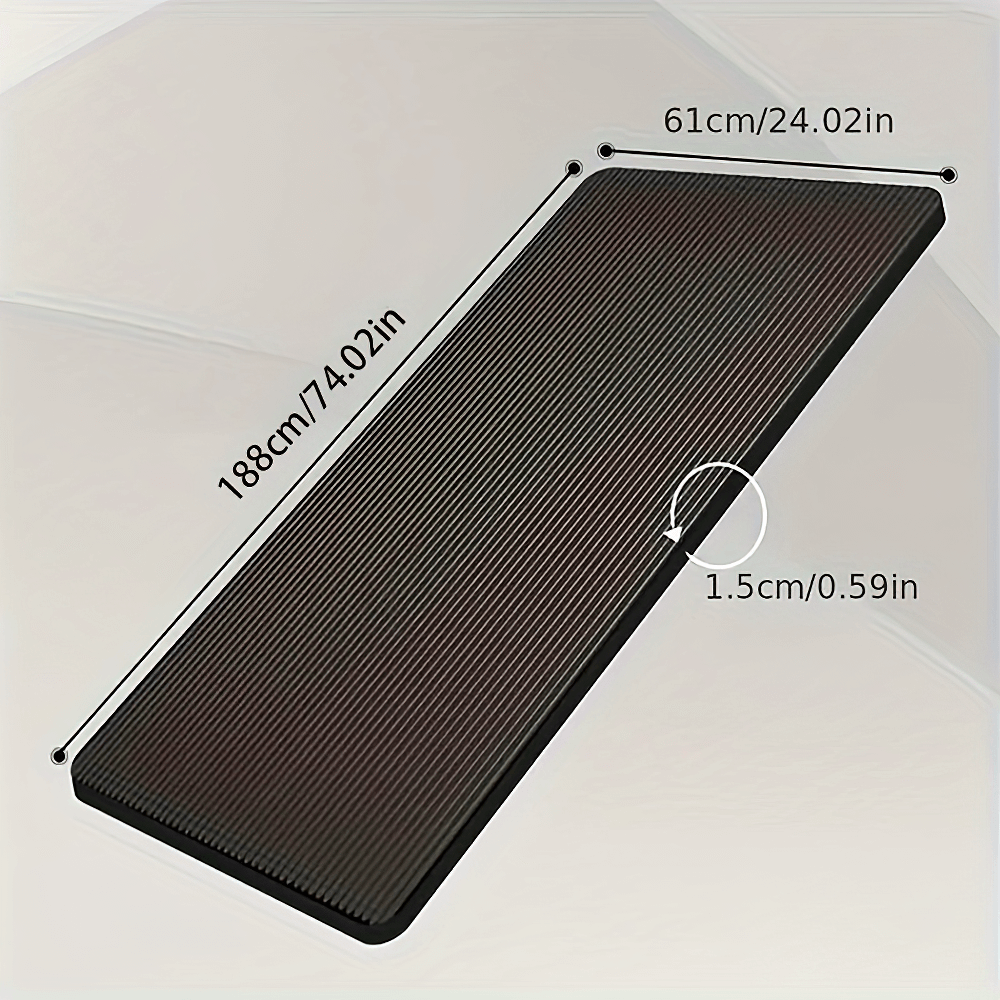 Extra thick non-slip exercise mat SF2880 with dimensions 188cm x 61cm, ideal for yoga and strength training, shown in detail.