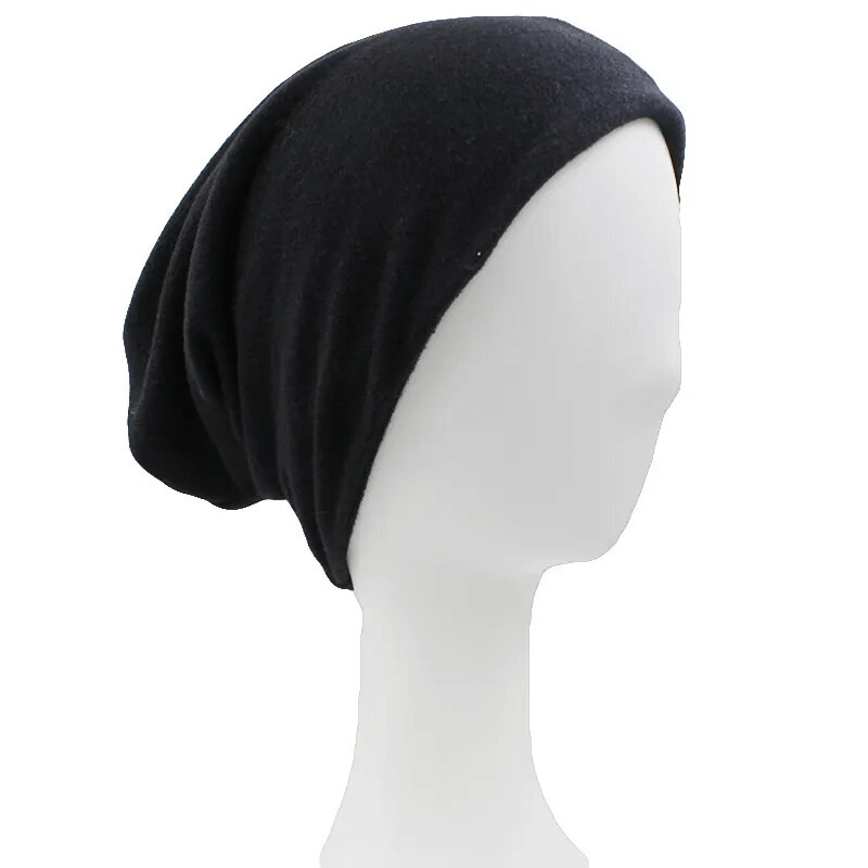 Solid color multifunction hat scarf for women, model SF1681, shown on mannequin, stylish and versatile fashion accessory for all seasons.