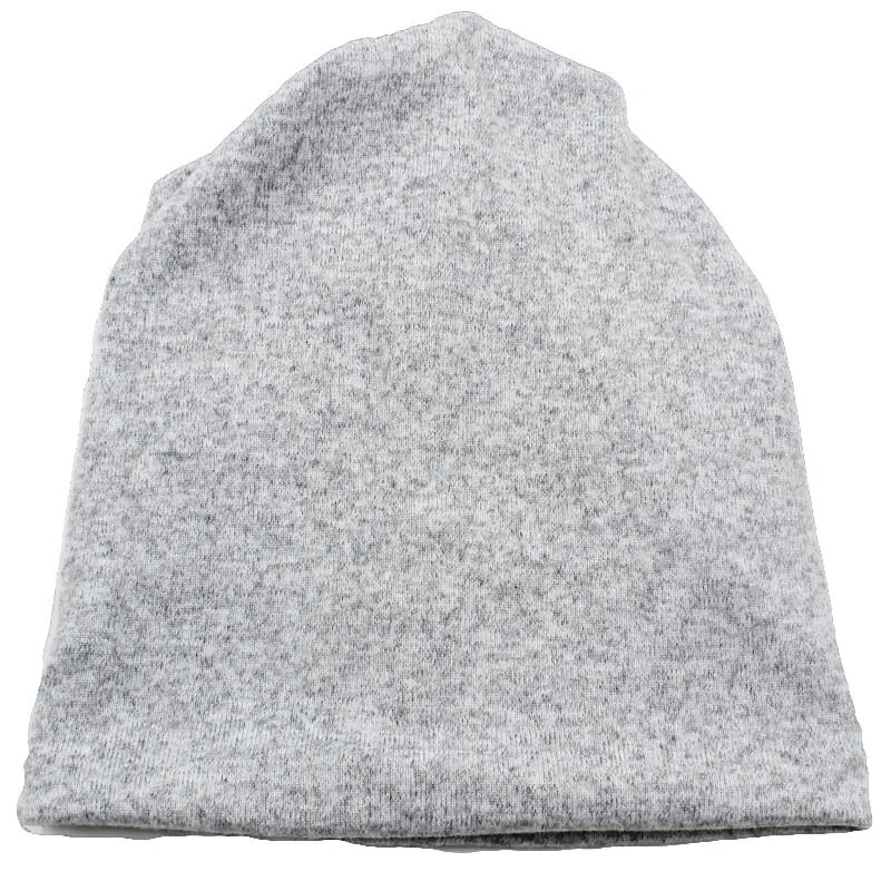 Gray multifunctional hat scarf for women made of polyester acrylic blend, stylish and cozy for any season.