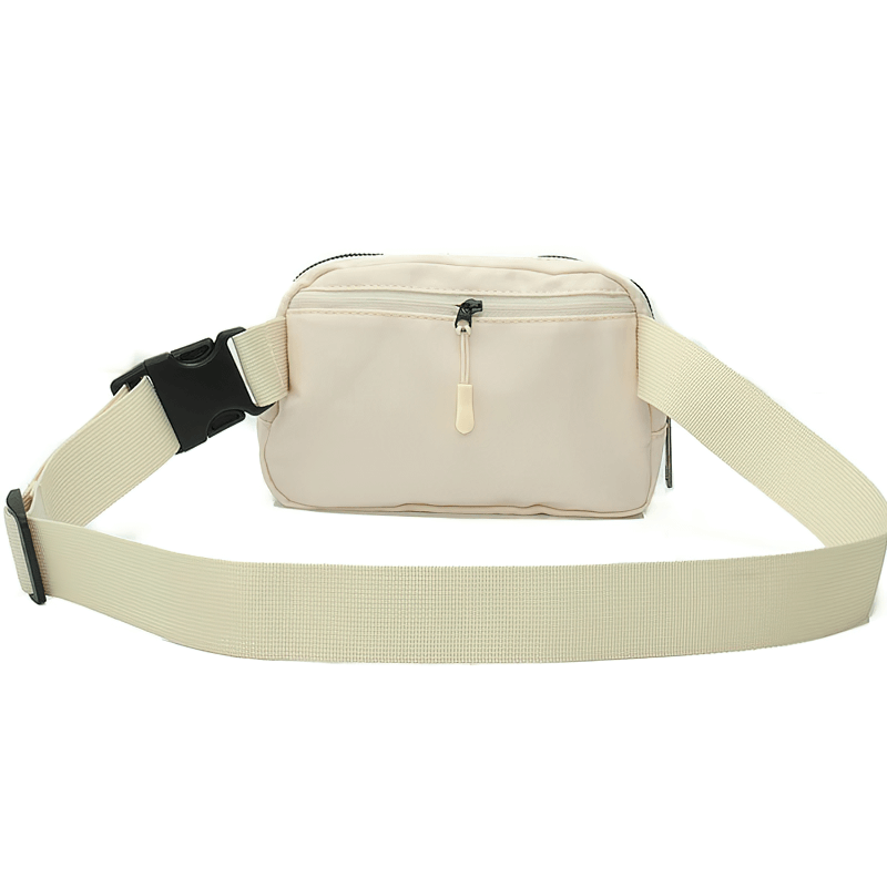 Fashion Sports Multi-function Waist Bag for Running - SF1511, featuring a beige design and adjustable strap, perfect for active lifestyles.