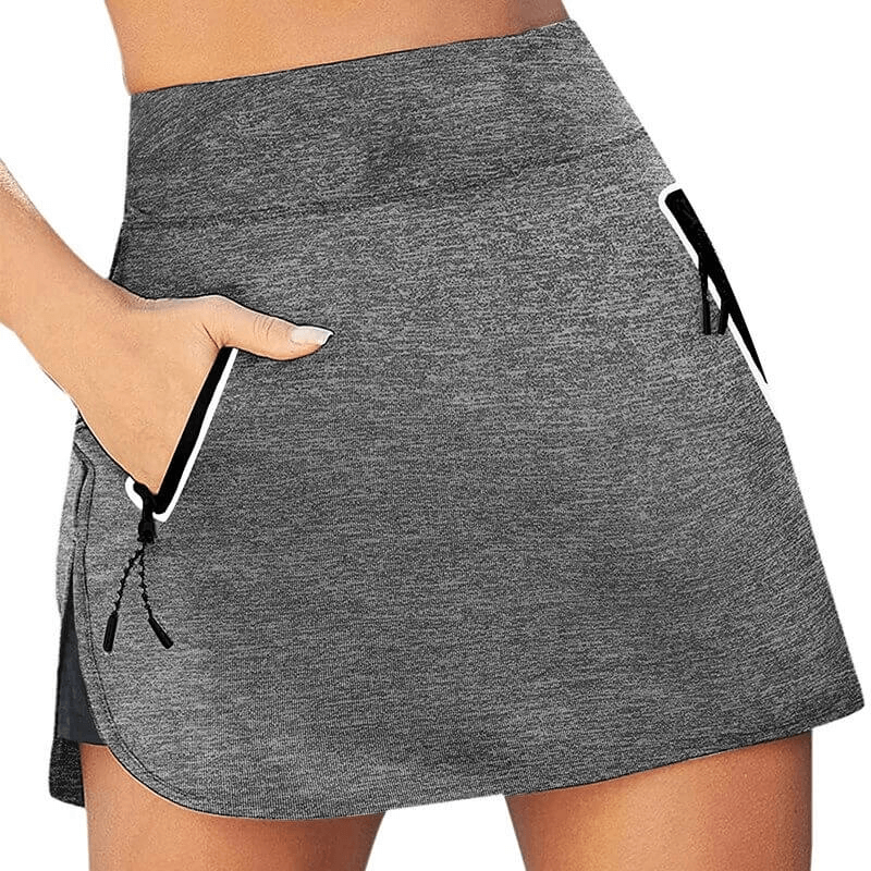 Fashion Tennis High Waist Shorts-Skirt with Pockets for Women - SF0120