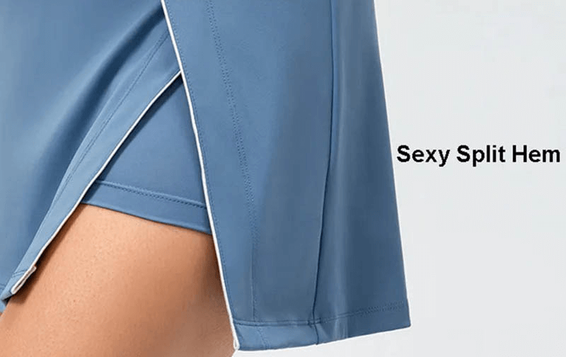 Fashion Tennis Solid Shorts-Rock mit Taschen – SF1819