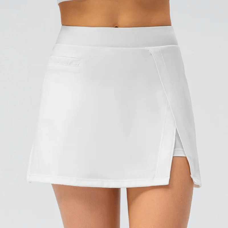 Fashion Tennis Solid Shorts-Rock mit Taschen – SF1819