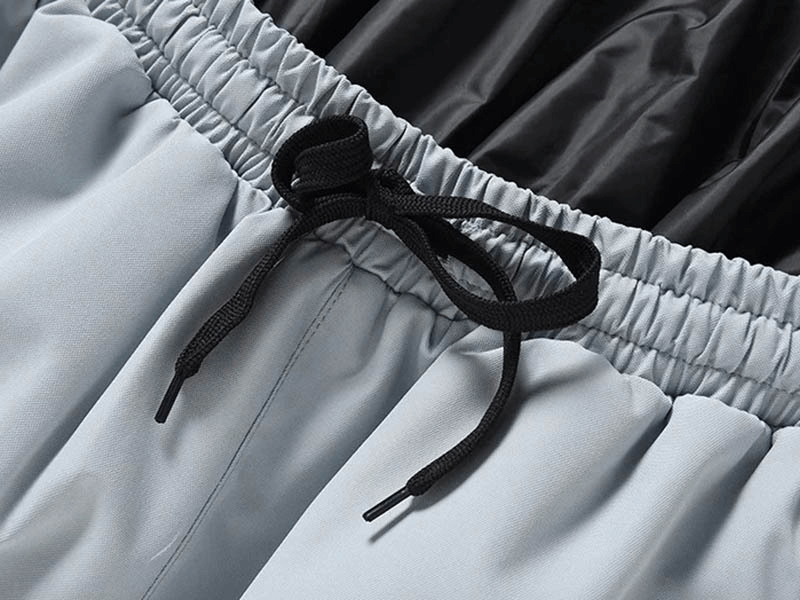 Close-up of Fashion Warm Windproof Snowboarding Pants with drawstring waistband, showcasing waterproof polyester material.