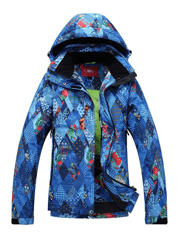 Fashion Waterproof Printed Skiing Jacket for Women - SF1748