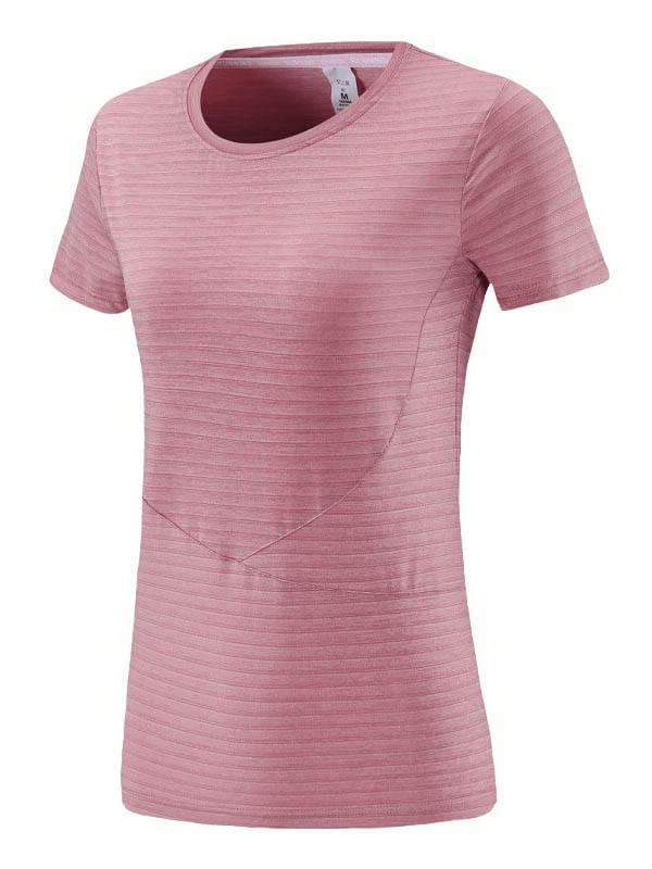 T-shirt à manches courtes pour femmes à la mode / T-shirt slim respirant pour la course à pied - SPF0085 