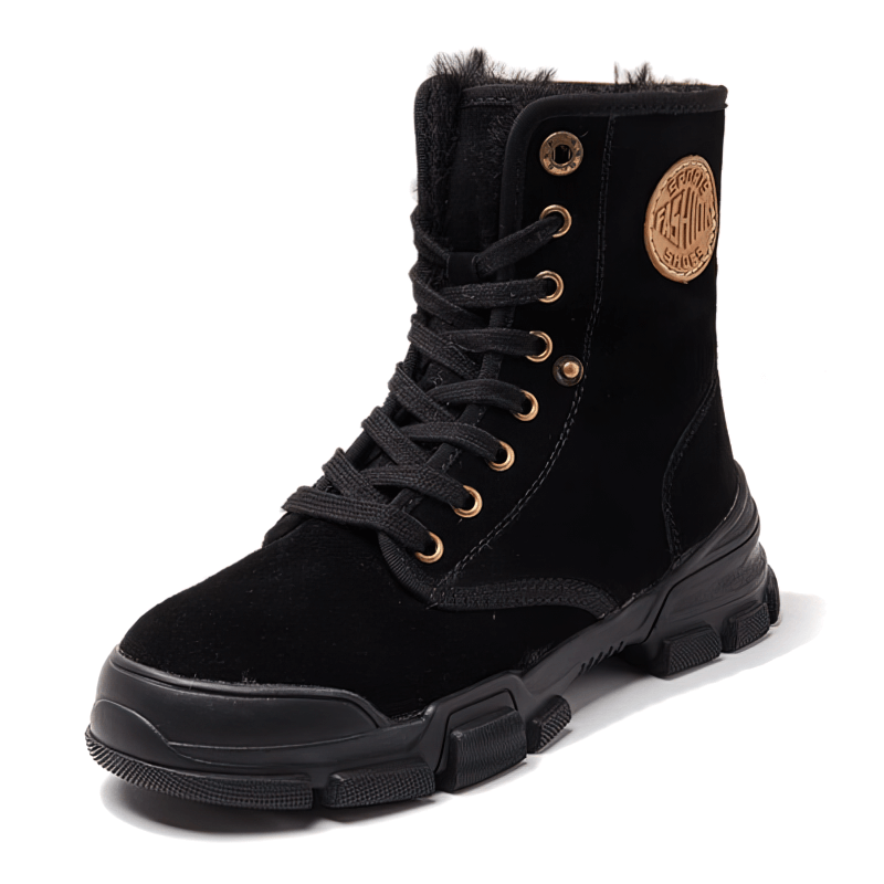 Fashionable Leather Insulated Women's Boots for Hiking - SF1408