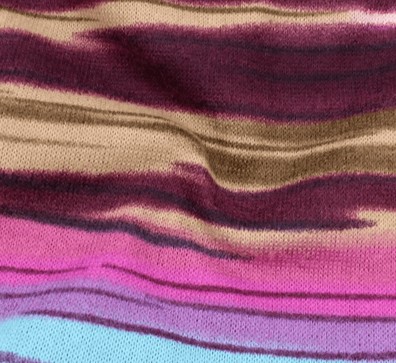 Colorful striped fabric of women's insulated beanie SF1690 for warmth and fashion.