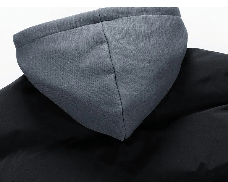 Fashionable Warm Unisex Hooded Down Jacket - SF1938