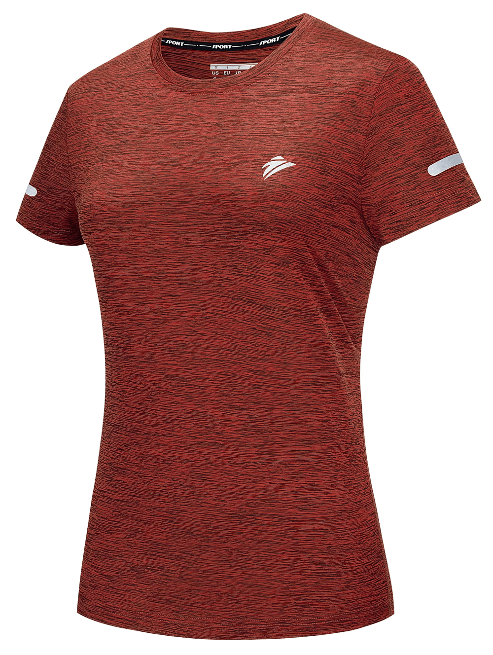 Female Elastic Running O-Neck Active T-Shirt - SF4497