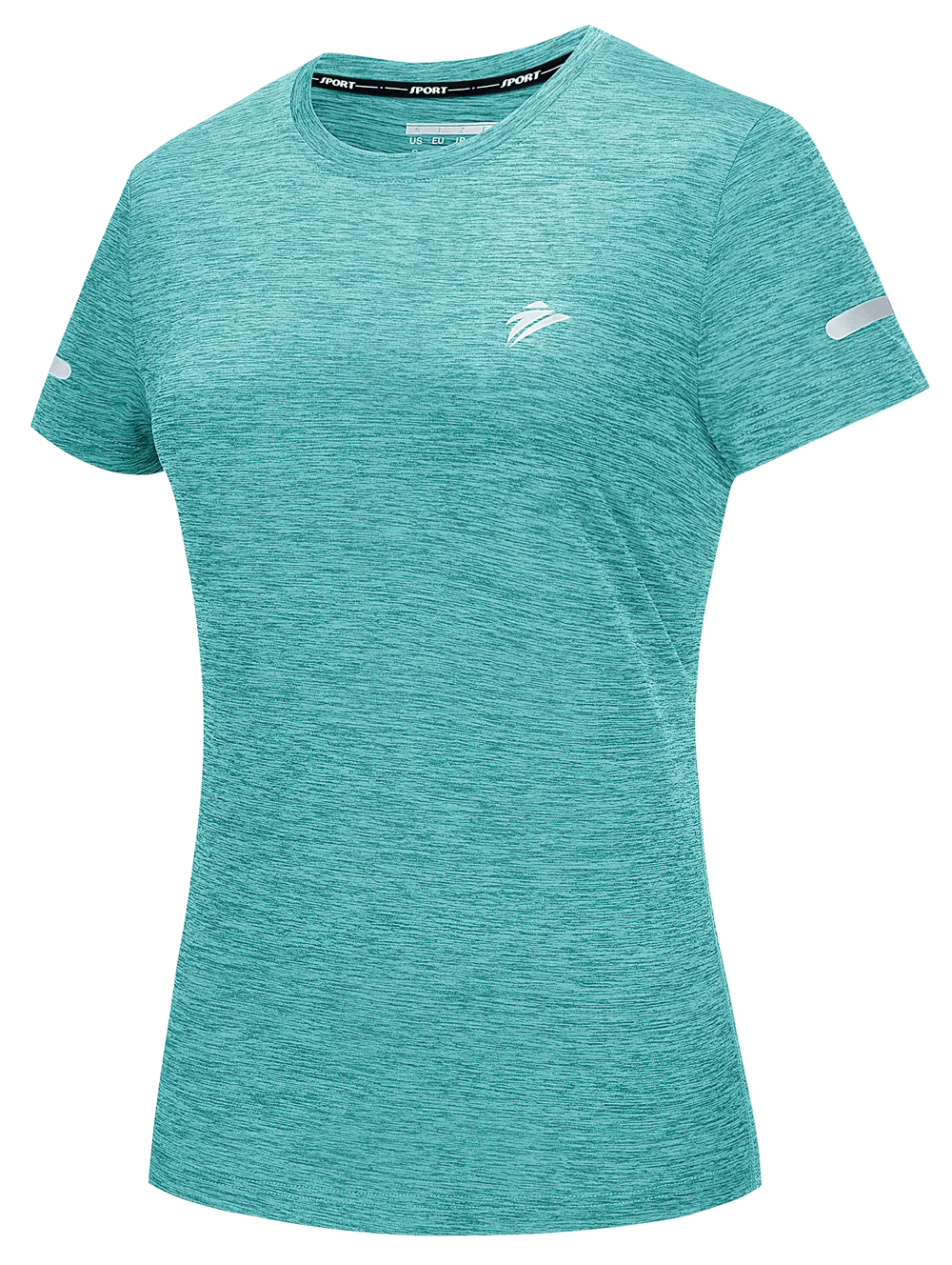 Female Elastic Running O-Neck Active T-Shirt - SF4497