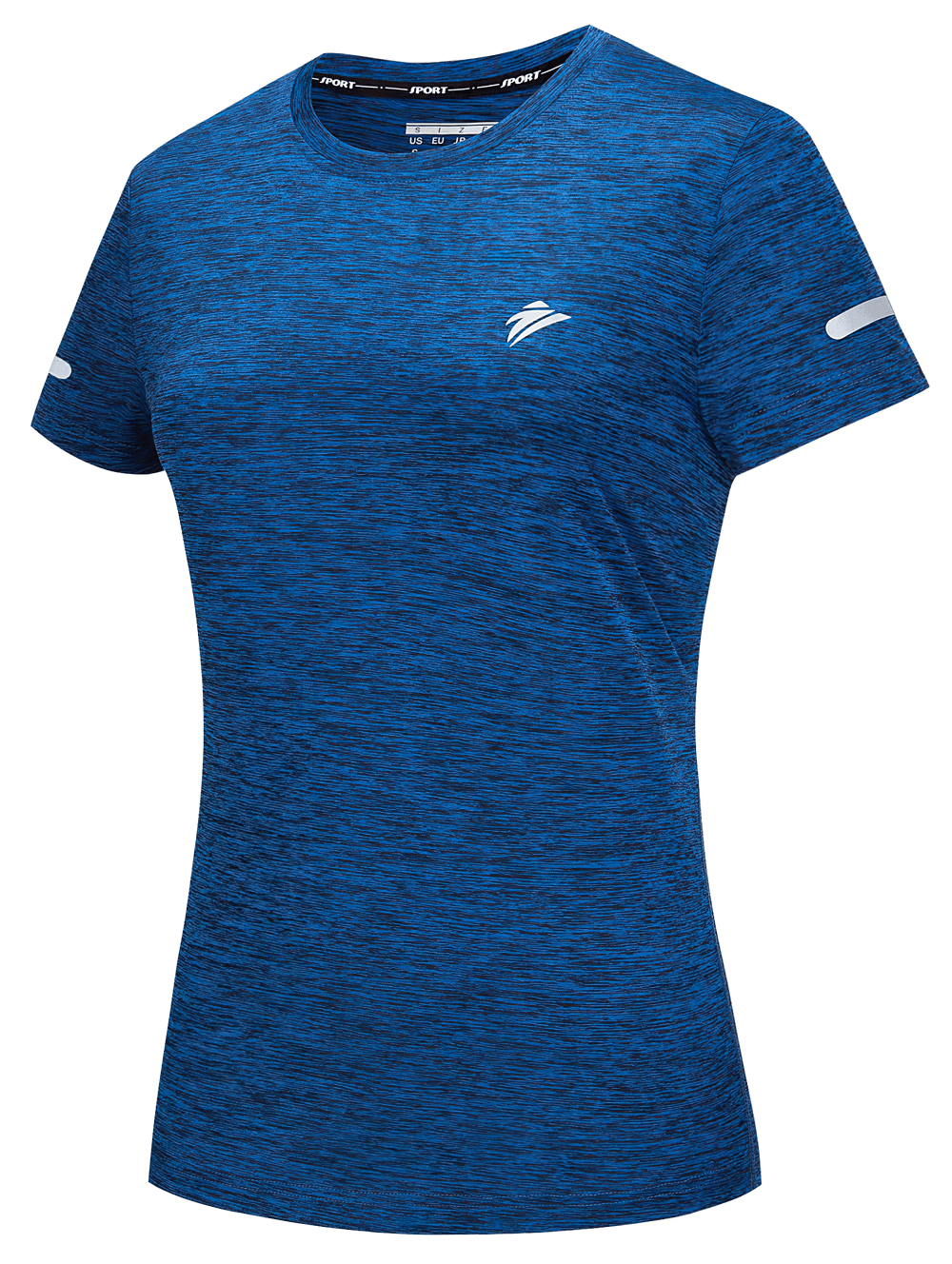 Female Elastic Running O-Neck Active T-Shirt - SF4497