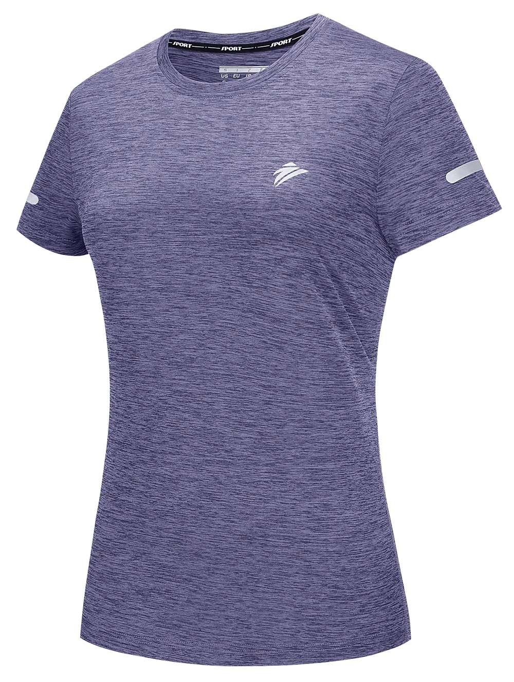 Female Elastic Running O-Neck Active T-Shirt - SF4497