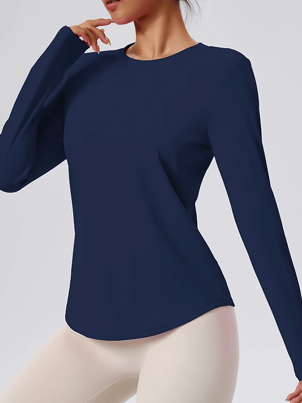 Female Full Sleeve Breathable Yoga Top for Fitness - SF4197