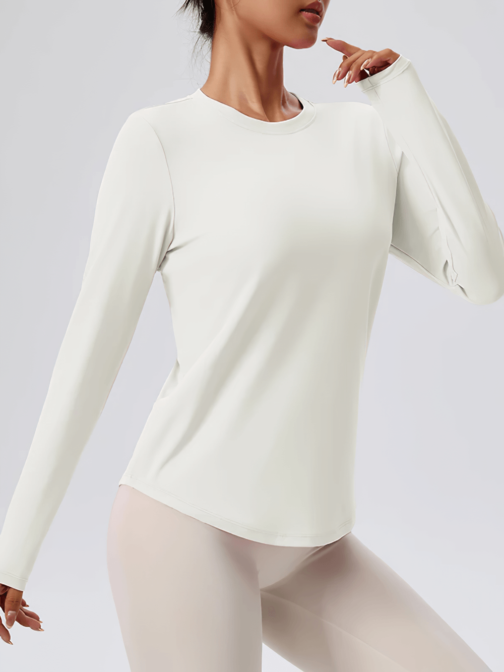 Female Full Sleeve Breathable Yoga Top for Fitness - SF4197