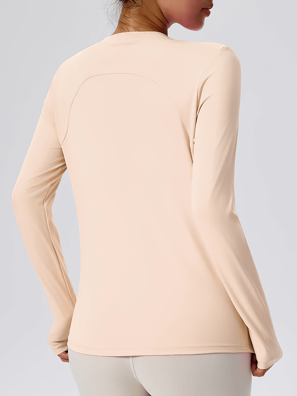 Female Full Sleeve Breathable Yoga Top for Fitness - SF4197