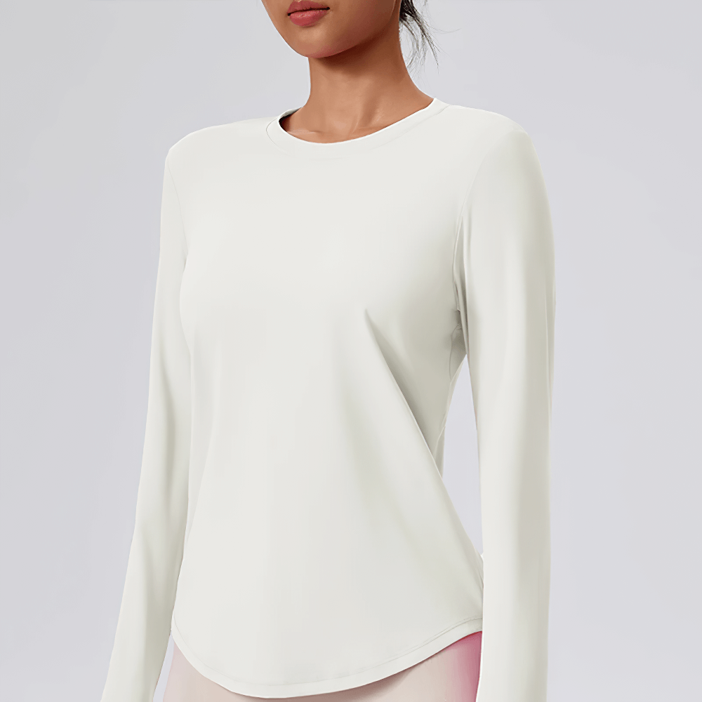 Female Full Sleeve Breathable Yoga Top for Fitness - SF4197