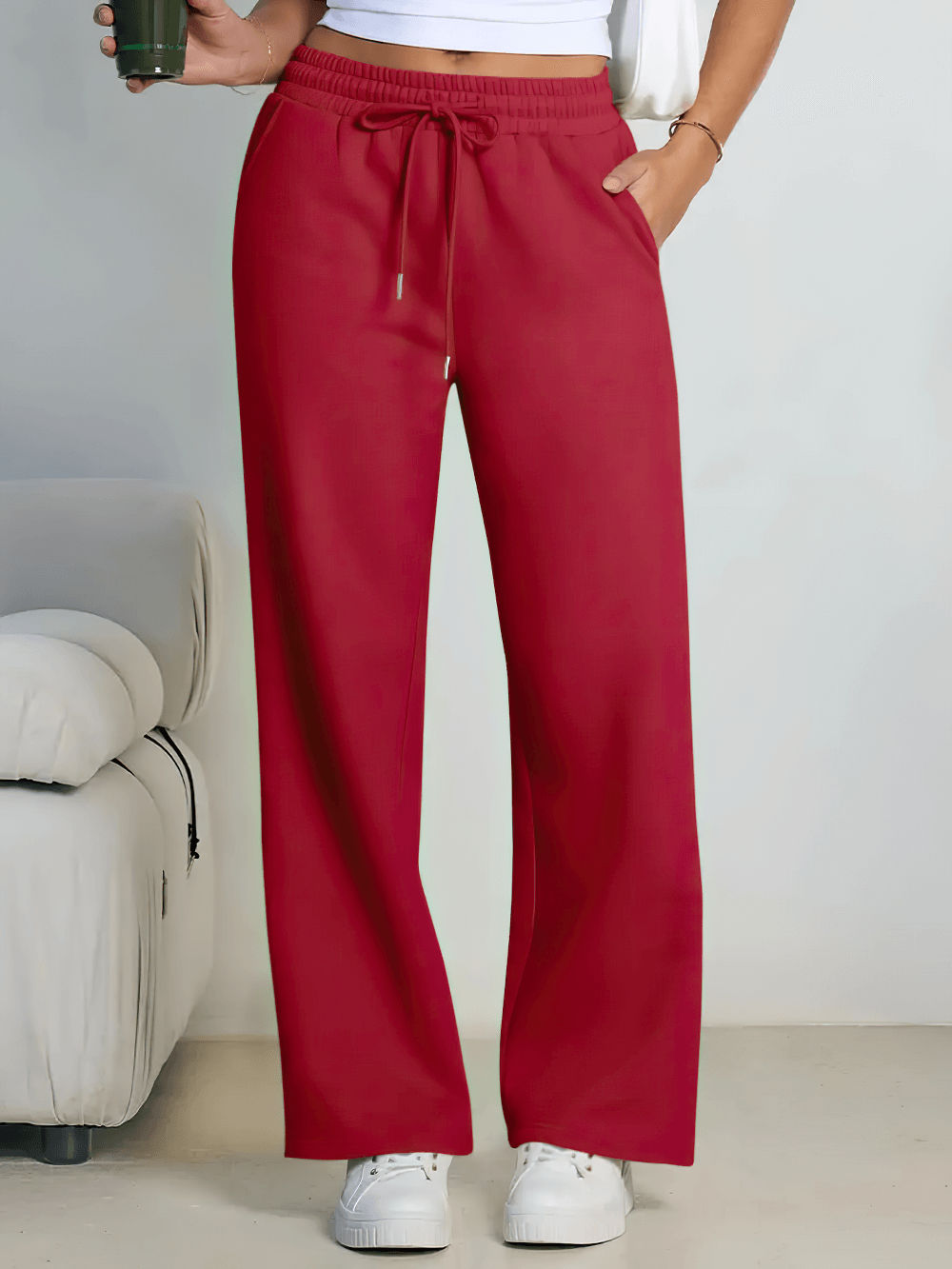 Female High Waist Wide Leg Sport Pants - SF4295
