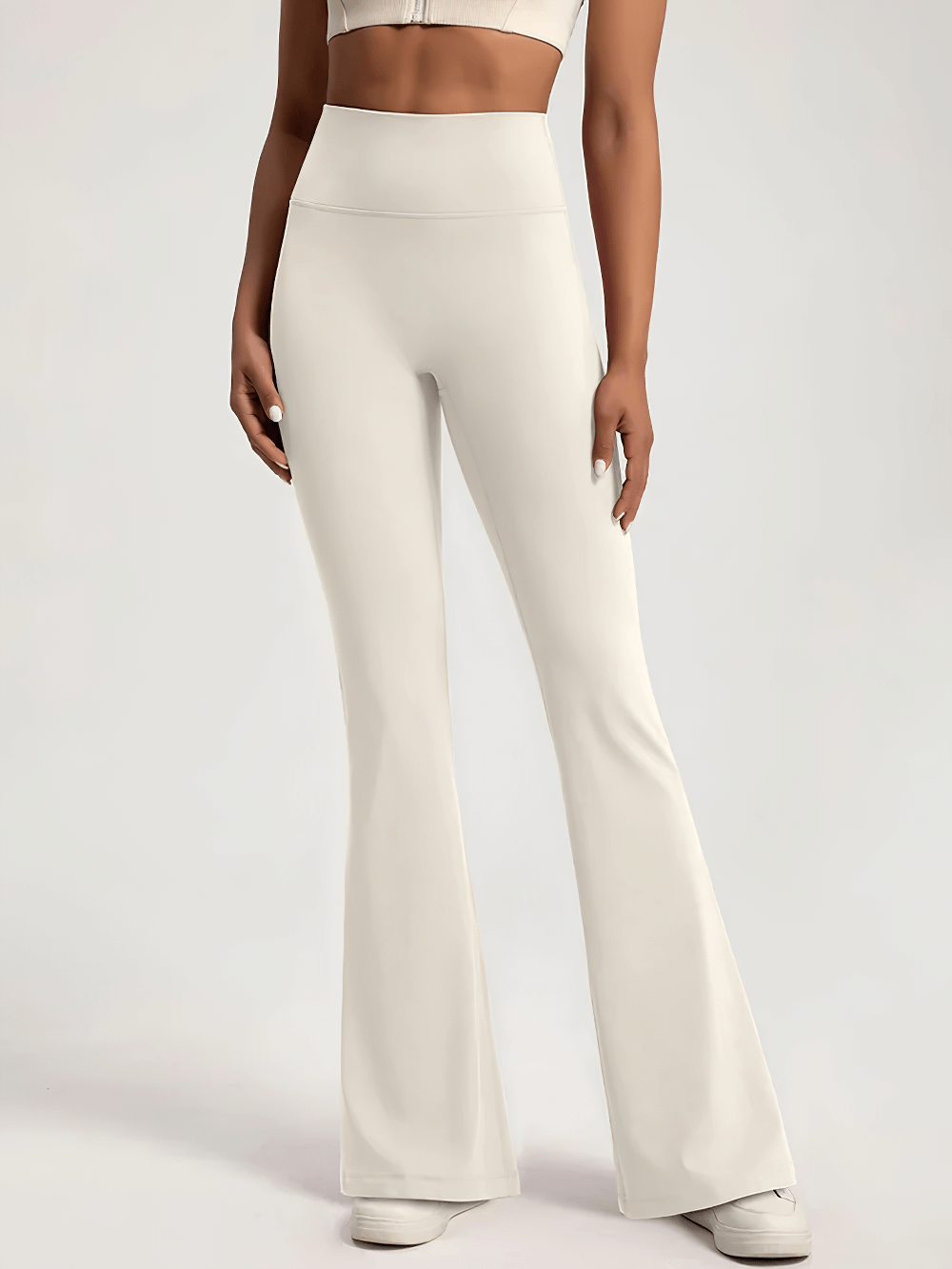 Female High Waisted Flared Yoga Bell Bottom Pants - SF4240