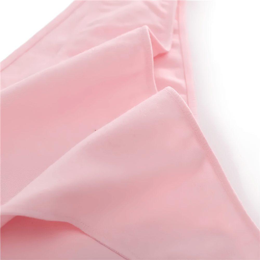 Female Low Waist Cotton Panties with Smooth Edges - SF4667 in soft pink fabric showcasing a sleek design and smooth edges.