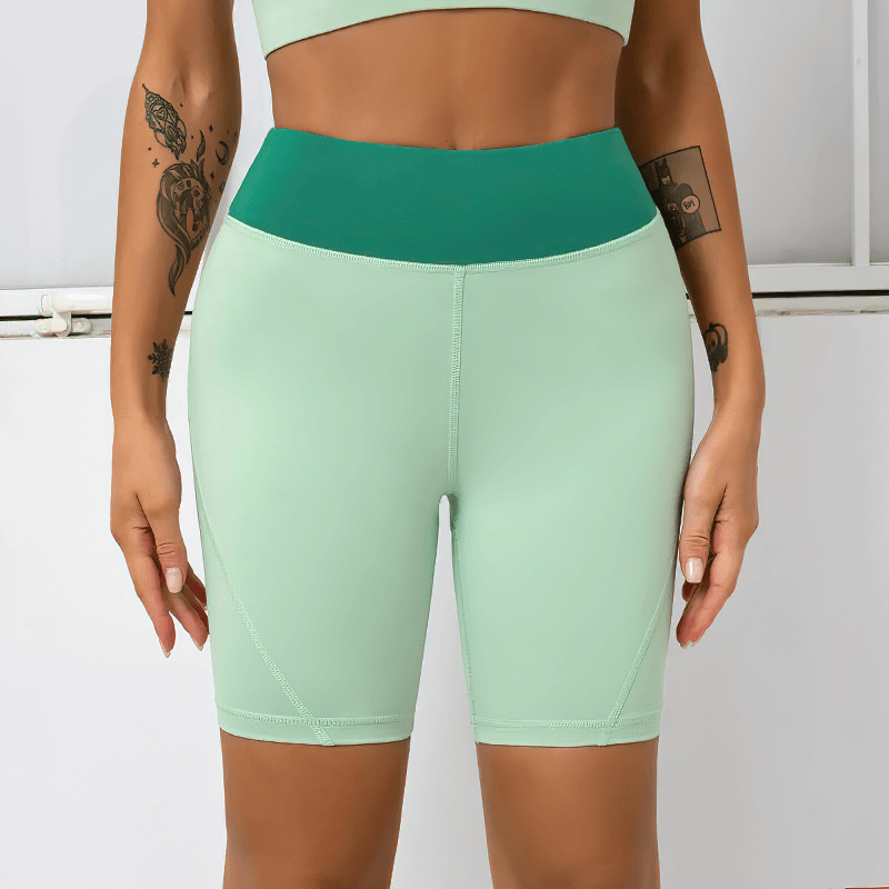 Female Sports High Waist Two-Color Shorts - SF1770