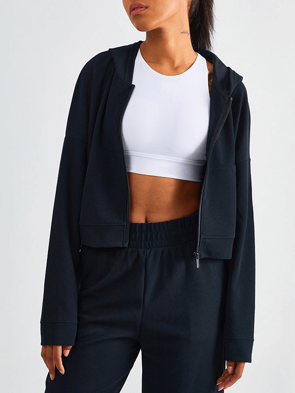 Damen-Sport-Hoodie mit Reißverschluss vorne und Taschen – SF1302 