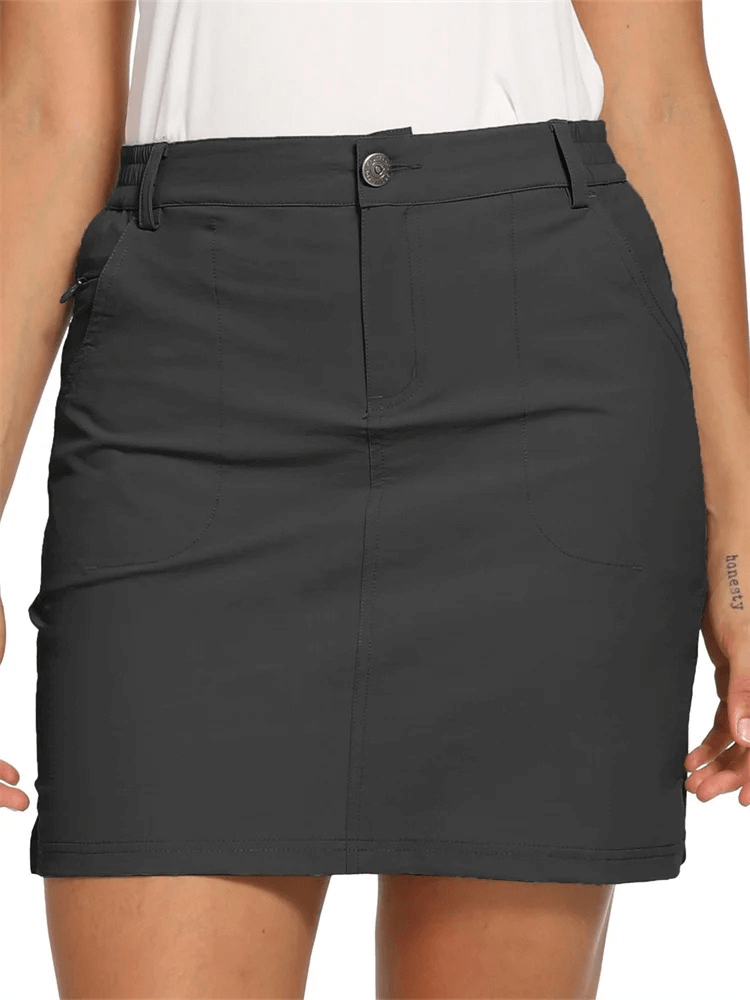 Kurzer Sportrock für Damen mit Reißverschlusstaschen – SF1832 