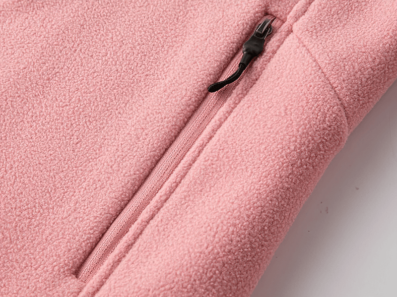 Damen-Fleecejacke mit Stehkragen, Reißverschluss und Taschen – SF1843 