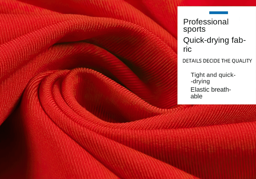 Alt Tag: Female Stretch Crew Neck Sports Compression T-shirt - SF4498 quick-drying breathable stretch fabric close-up, elastic performance knit