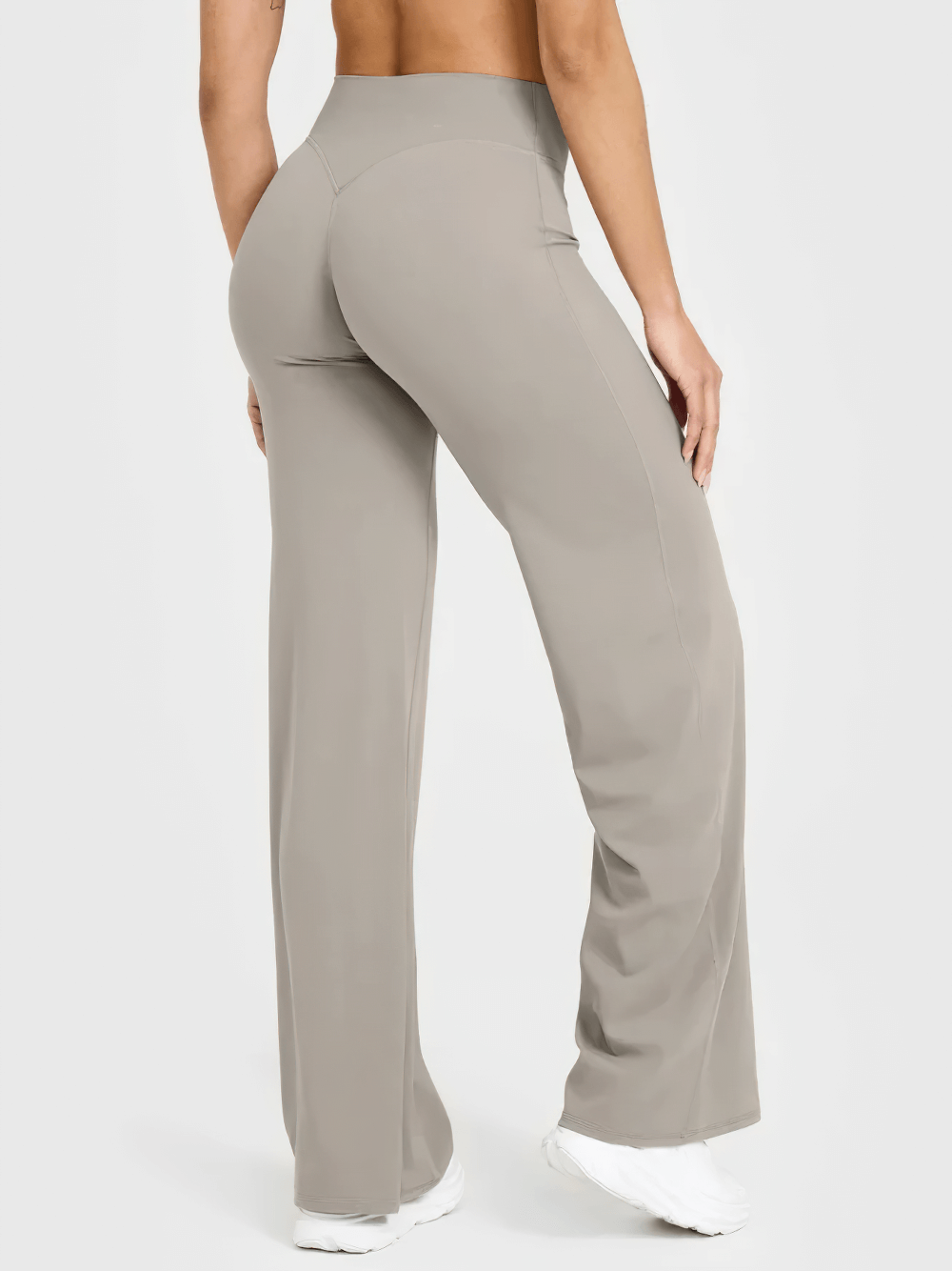 Female Yoga Straight Leg Pants with Elastic Waist - SF4235