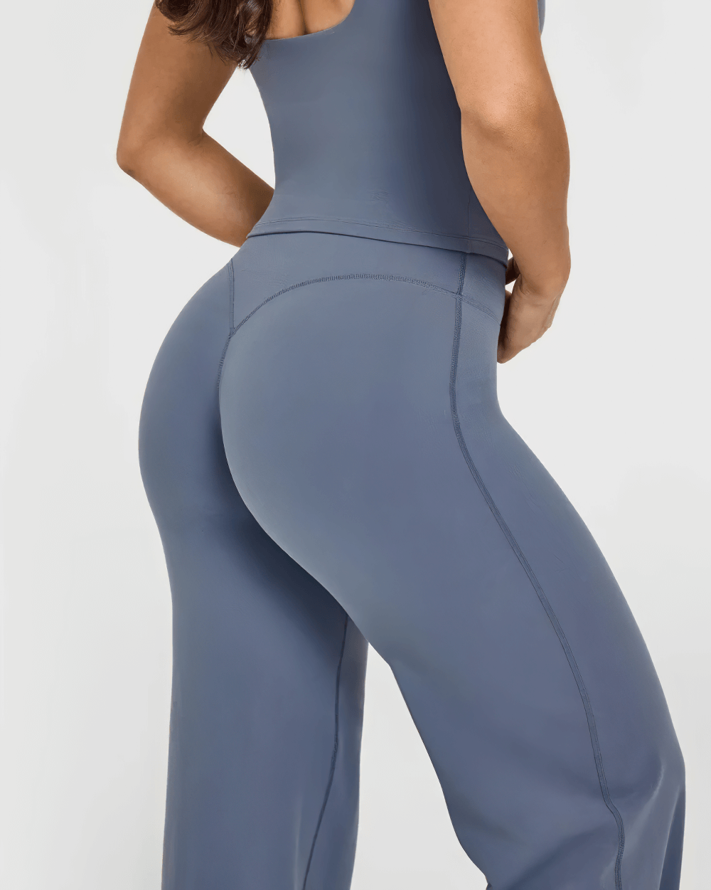 Female Yoga Straight Leg Pants with Elastic Waist - SF4235