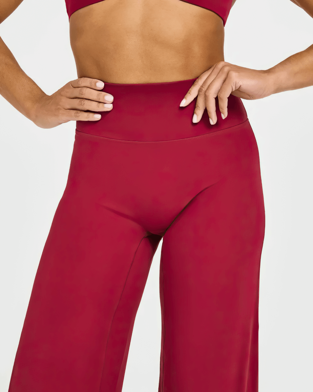 Female Yoga Straight Leg Pants with Elastic Waist - SF4235