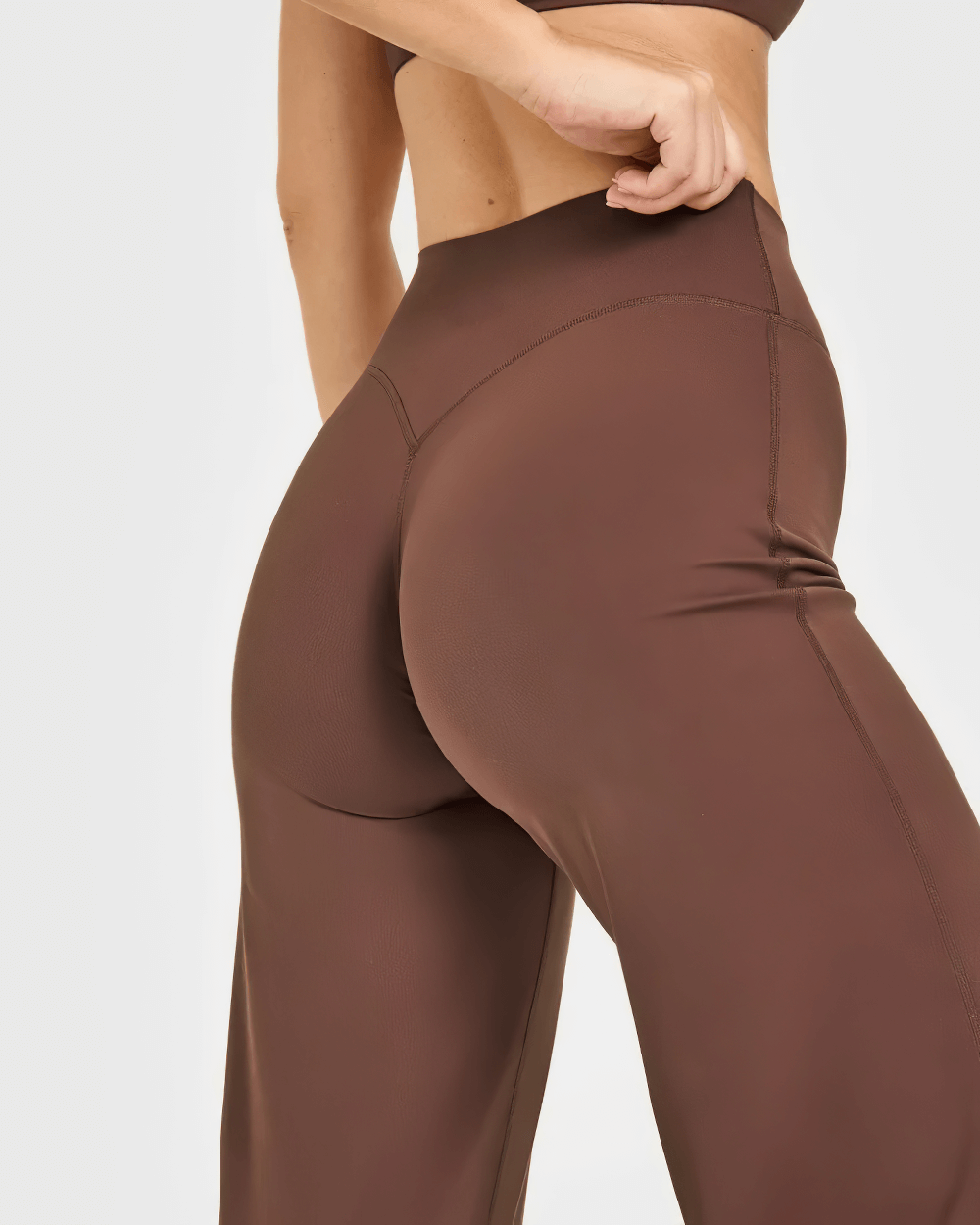 Female Yoga Straight Leg Pants with Elastic Waist - SF4235