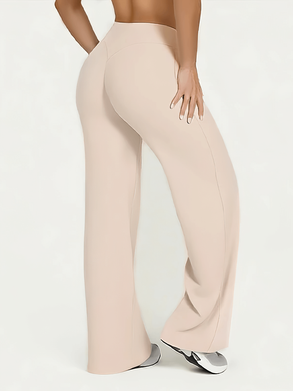 Female Yoga Straight Leg Pants with Elastic Waist - SF4235