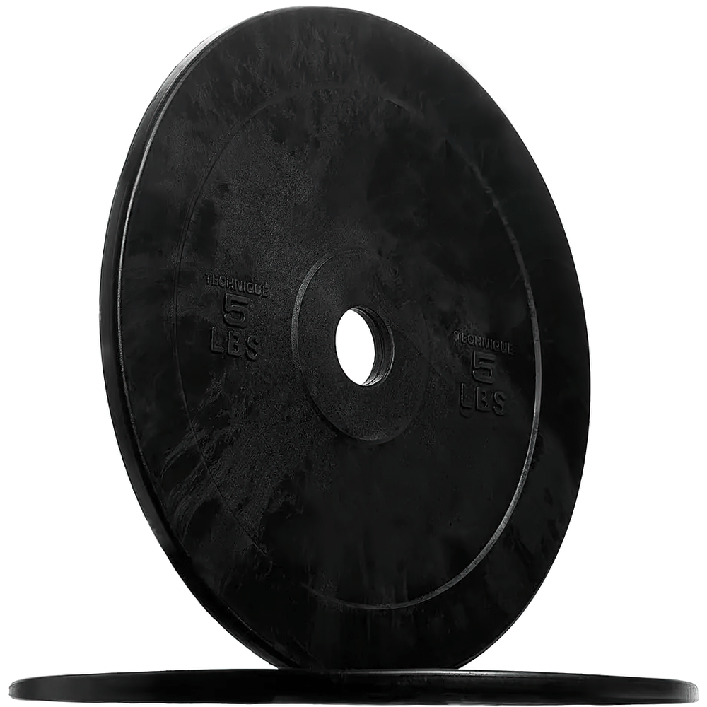 Black fitness bumper plates for strength and weightlifting SF3337, ideal for intense training and home gym setups.