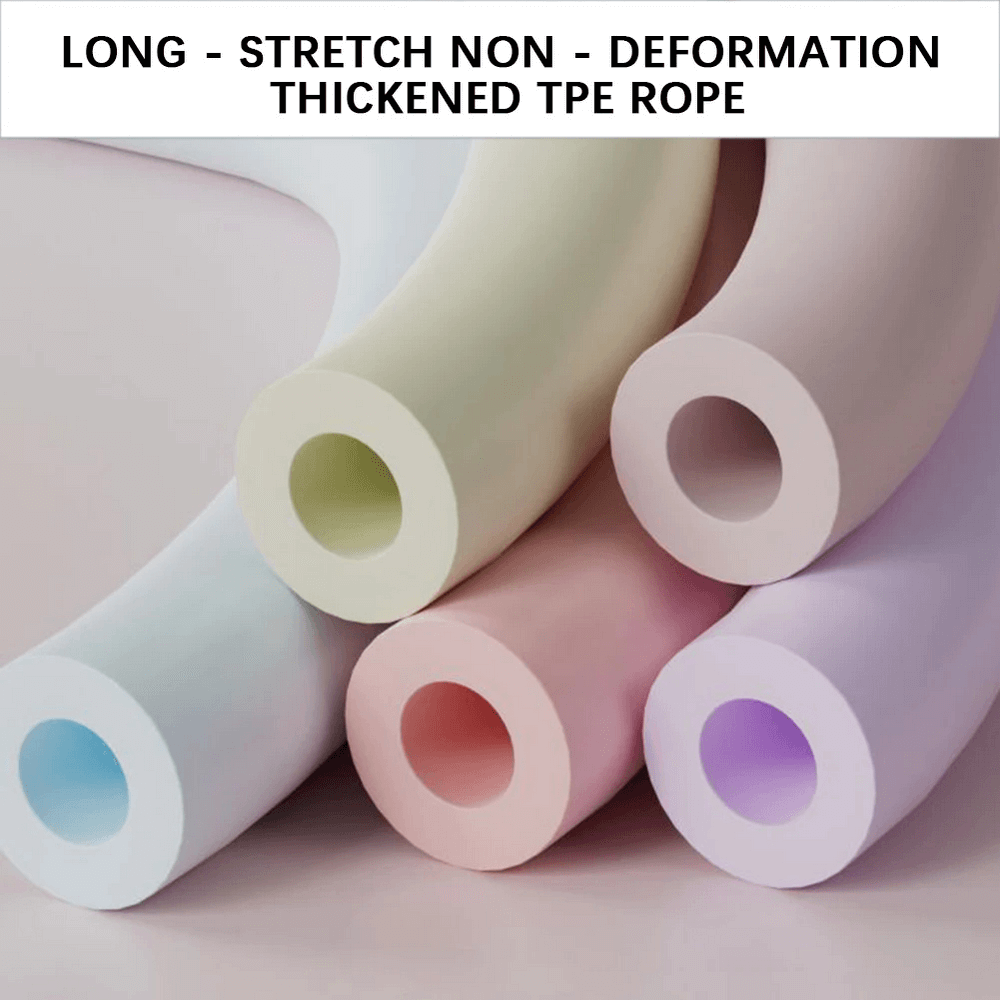 Multicolored thickened TPE ropes for stretching, non-deformable and durable, suitable for fitness and gymnastics exercises