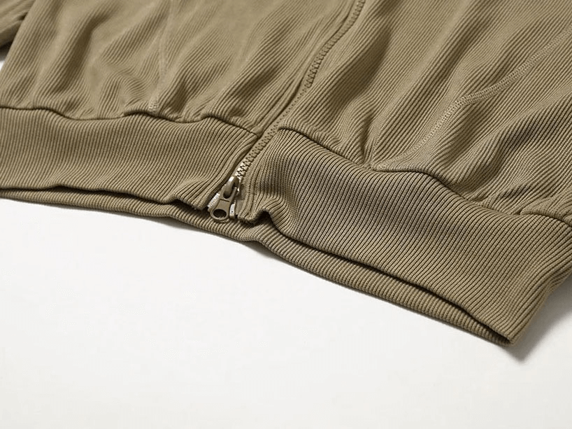 Fitness-Pullover mit langen Ärmeln und doppeltem Reißverschluss – SF1809 