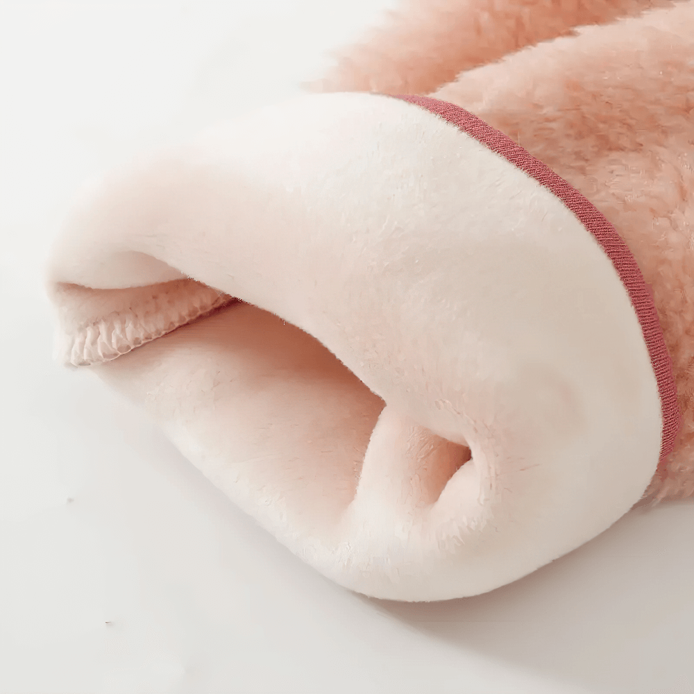 Close-up of soft texture detail on Fleece Jacket with Zip Pocket and Soft Texture - SF3827