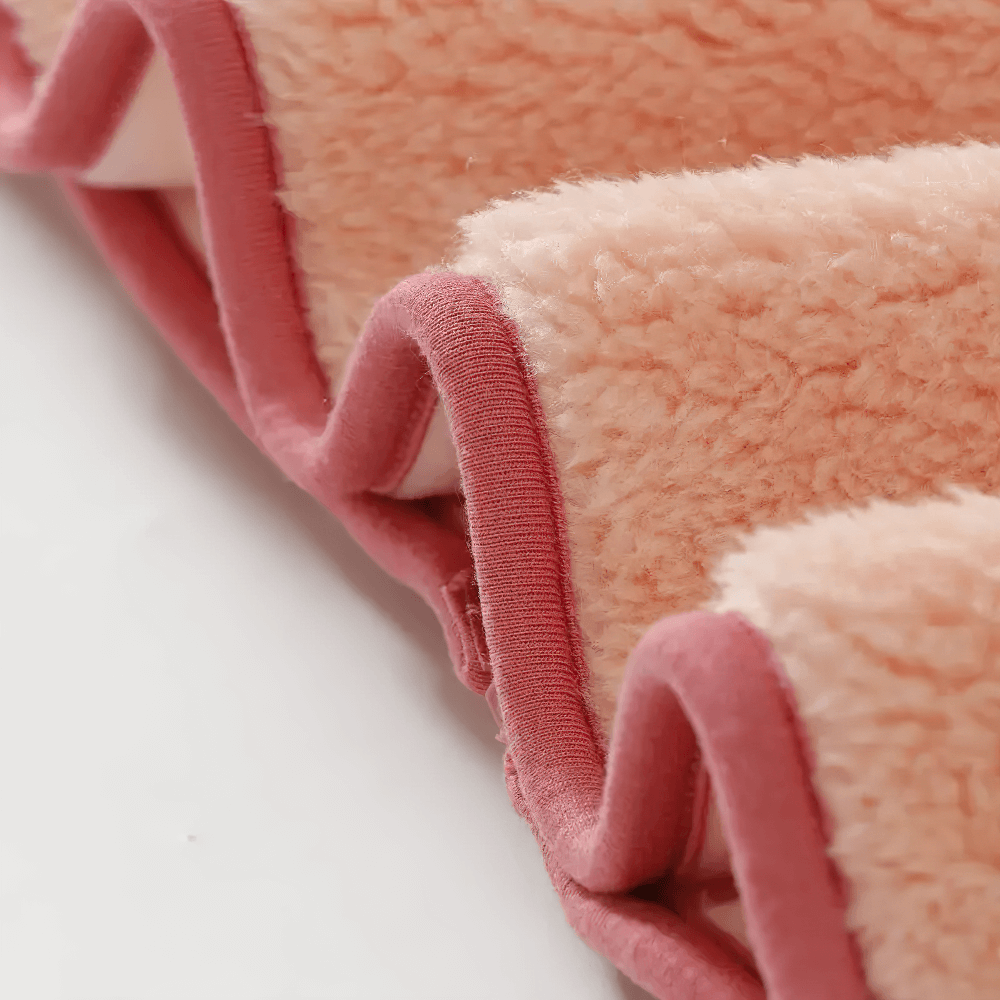 Close-up of soft, plush fleece fabric from Fleece Jacket with Zip Pocket and Soft Texture - SF3827, showcasing its cozy warmth.