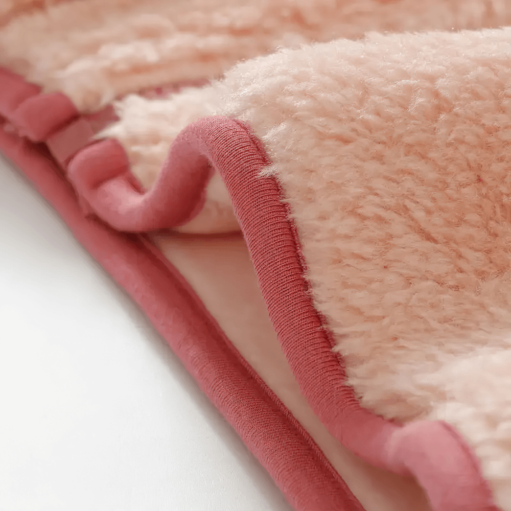 Close-up of the soft texture on the Fleece Jacket with Zip Pocket and Soft Texture - SF3827, showcasing plush fabric and contrast detail.