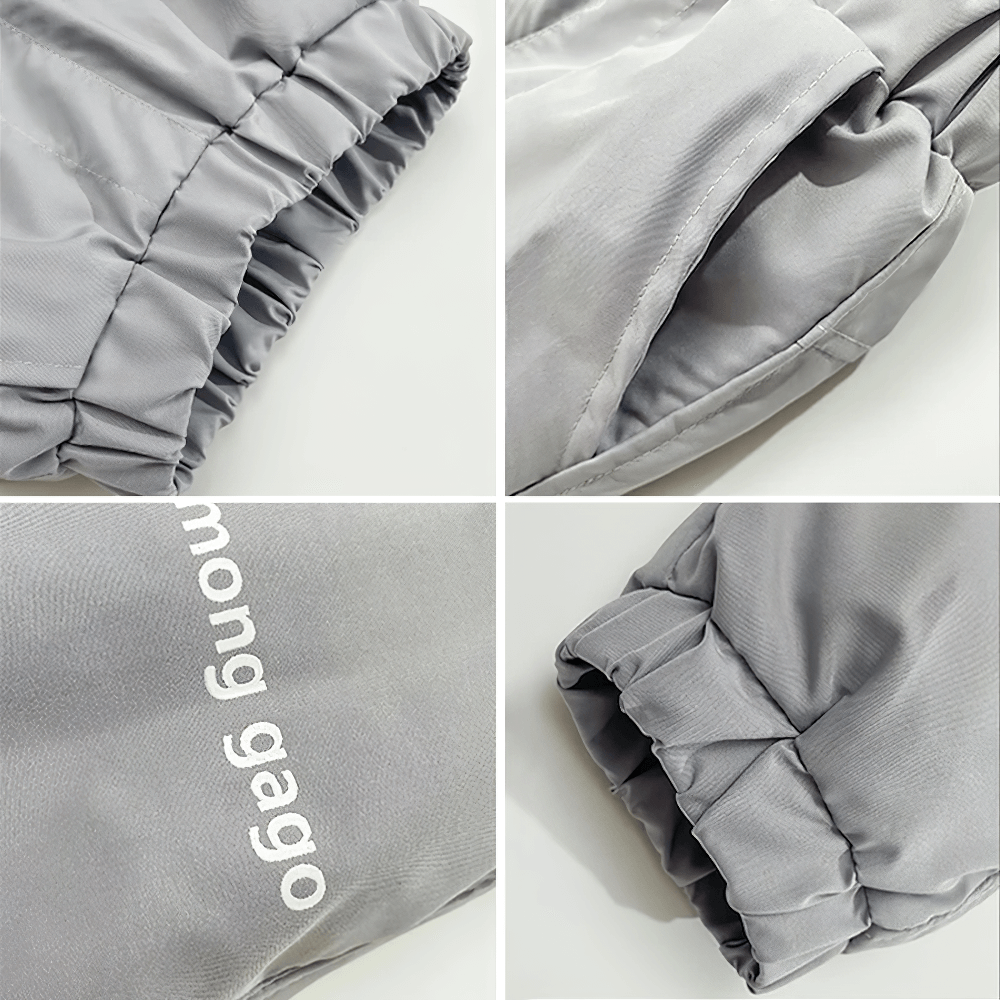 Close-up details of Fleece Lined Waterproof Cotton Down Pants - SF3782 showcasing texture and quality stitching.