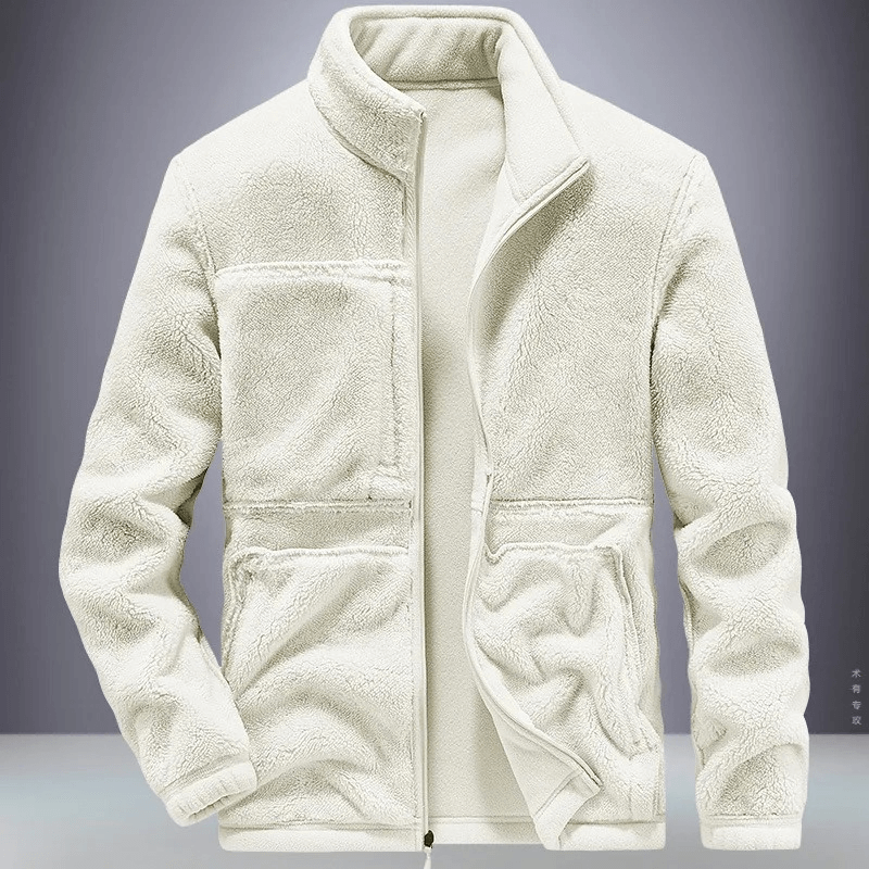 Fleece Zip-Up Jacket with Pockets for Men - SF1934