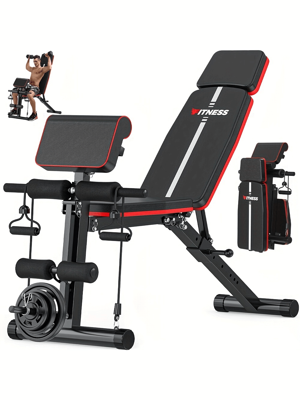 Foldable Fitness Bench for Full Body Exercises - SF3020