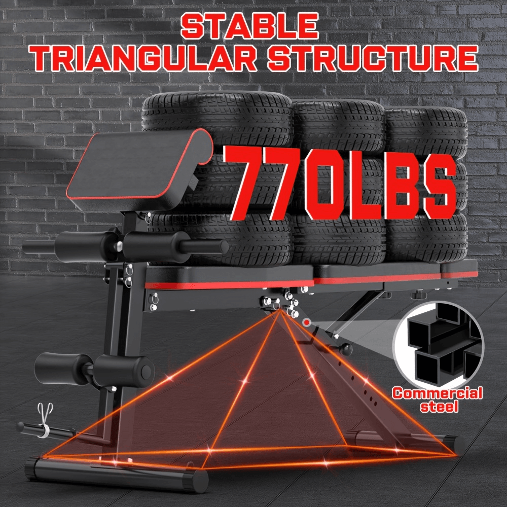 Foldable Fitness Bench for Full Body Exercises - SF3020