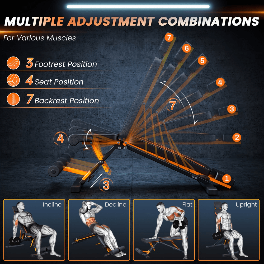 Foldable Gym Bench for Strength Training - SF3024