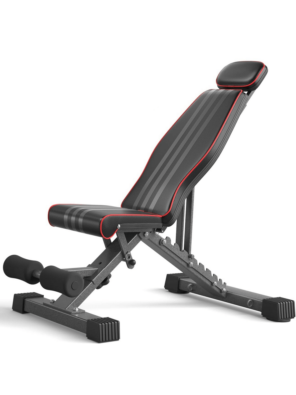 Folding 660LBS Weight Bench for Heavy Duty Lifting - SF3455 with 16 adjustable positions in a sleek, compact design.