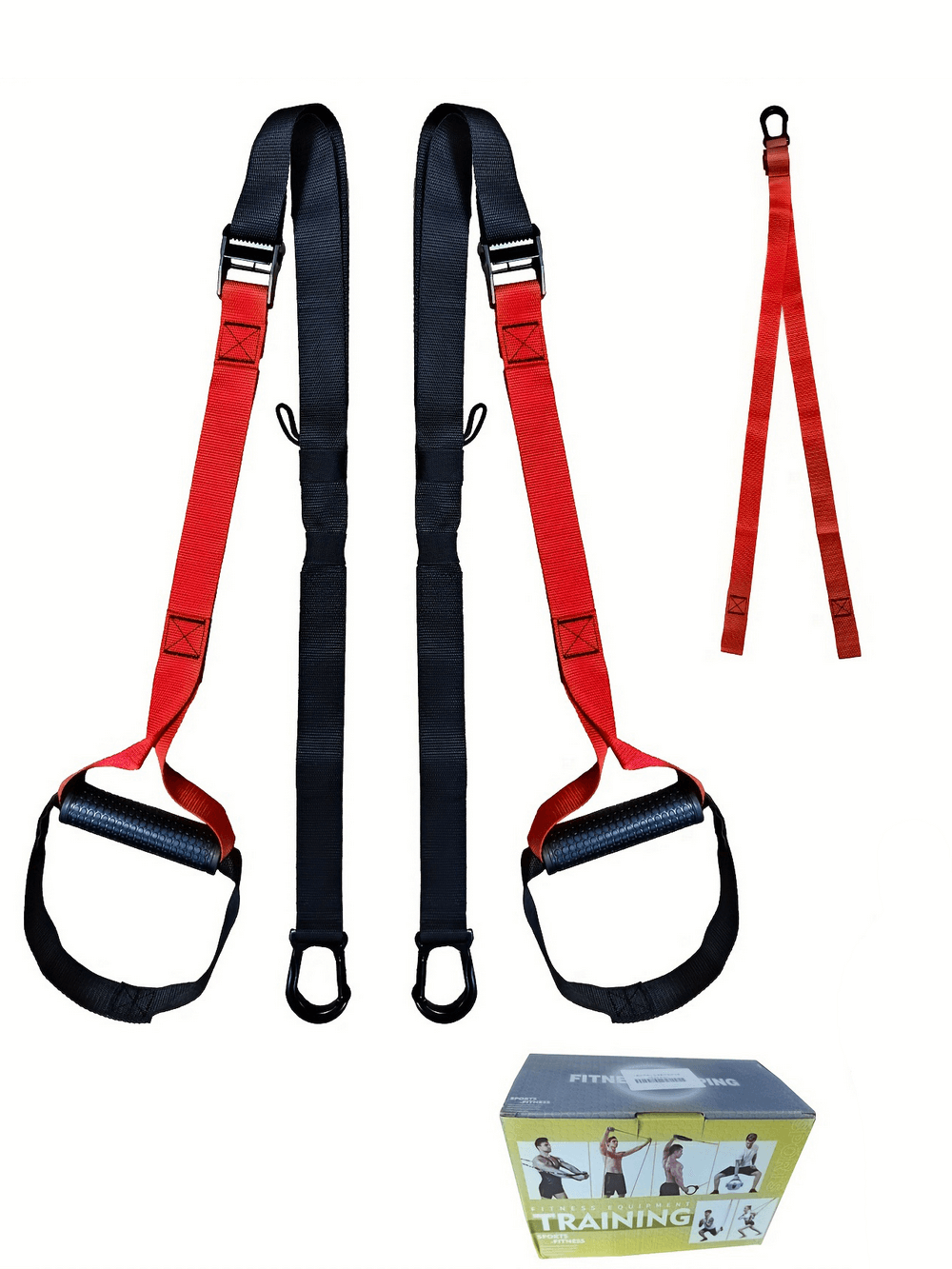 Full Body Resistance Training Straps Set SF2899 - Adjustable suspension trainer for home strength and core workouts with door anchor included.